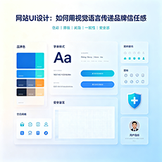 临高建站-网站UI设计：如何用视觉语言传递品牌信任感